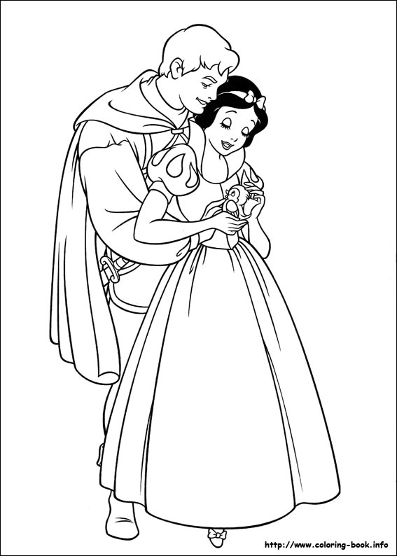 Snow White coloring picture